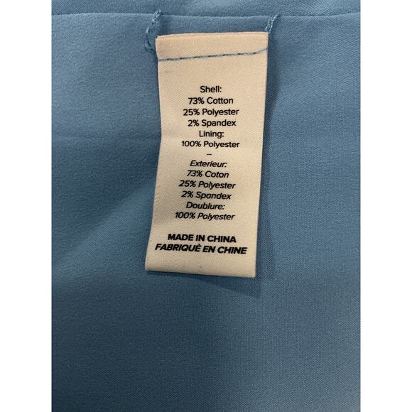 Cinq A Sept 'Louisa' Blue Padded Shoulders Jacket Size 2 - Picture 5 of 5